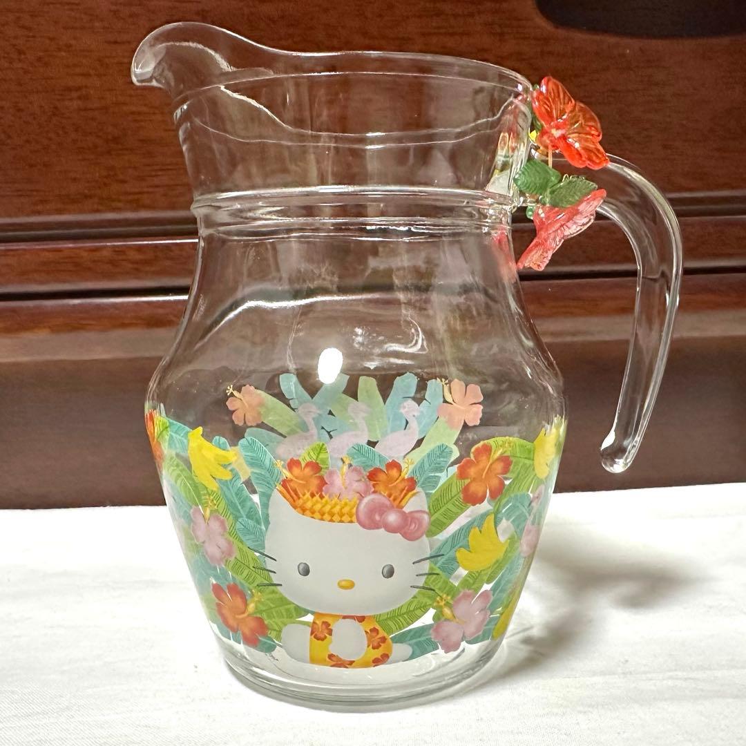 希少品　サンリオ　ハローキティ　トロピカル　ハイビスカスキティ　グラスまとめ売り