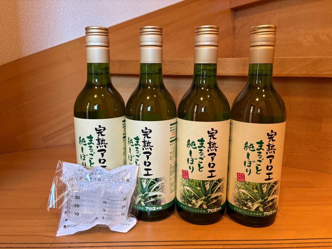 完熟アロエ まるごと純しぼり 4本 未開封