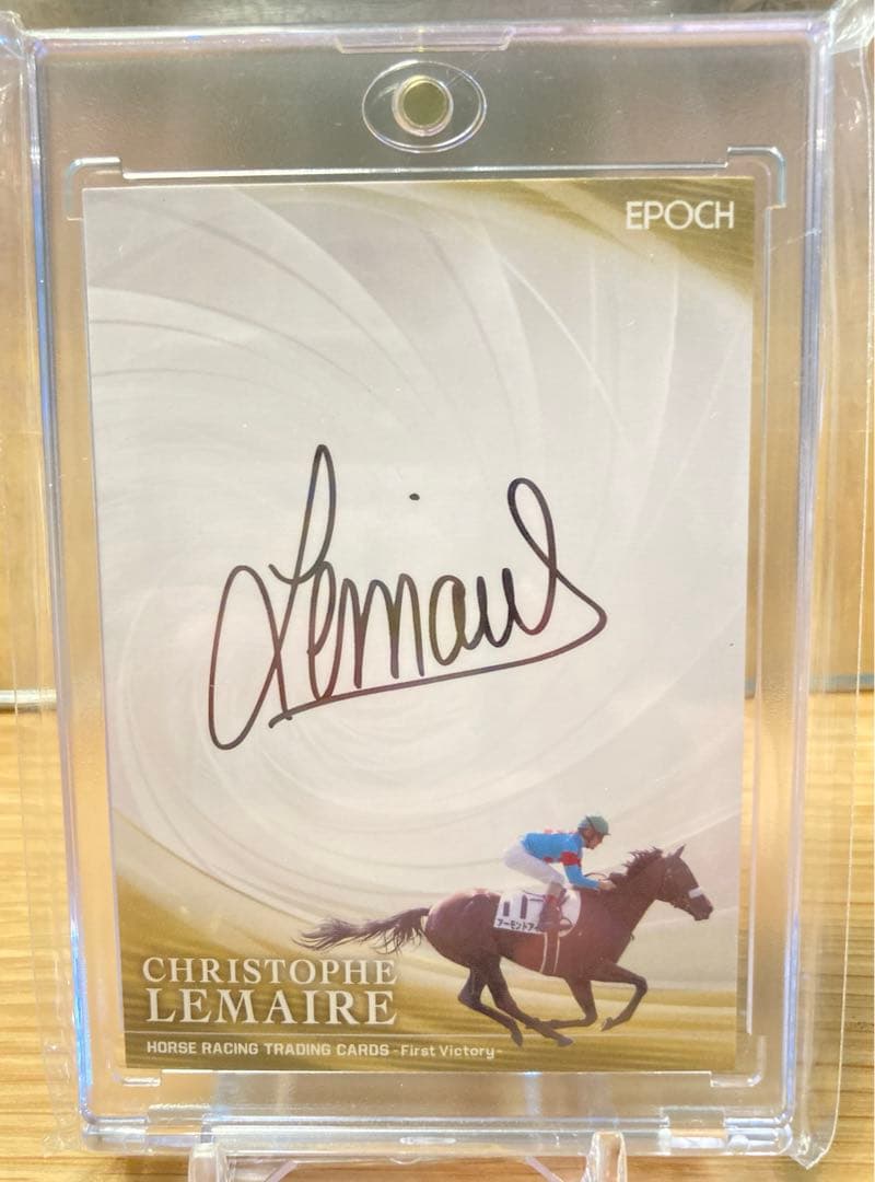 ルメール ✖️ アーモンドアイ サイン 競馬カード