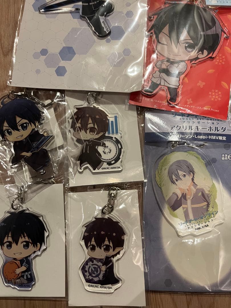 ソードアート・オンライン　キリト アクリルスタンド キーホルダーなどセット