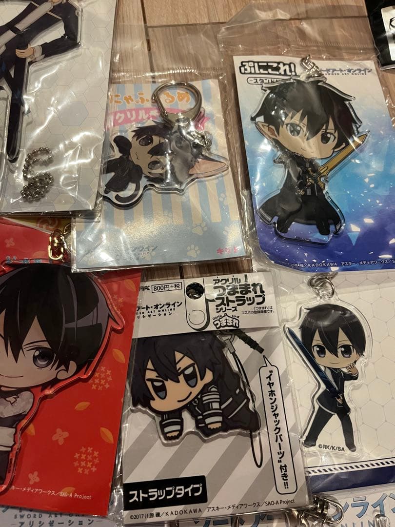 ソードアート・オンライン　キリト アクリルスタンド キーホルダーなどセット