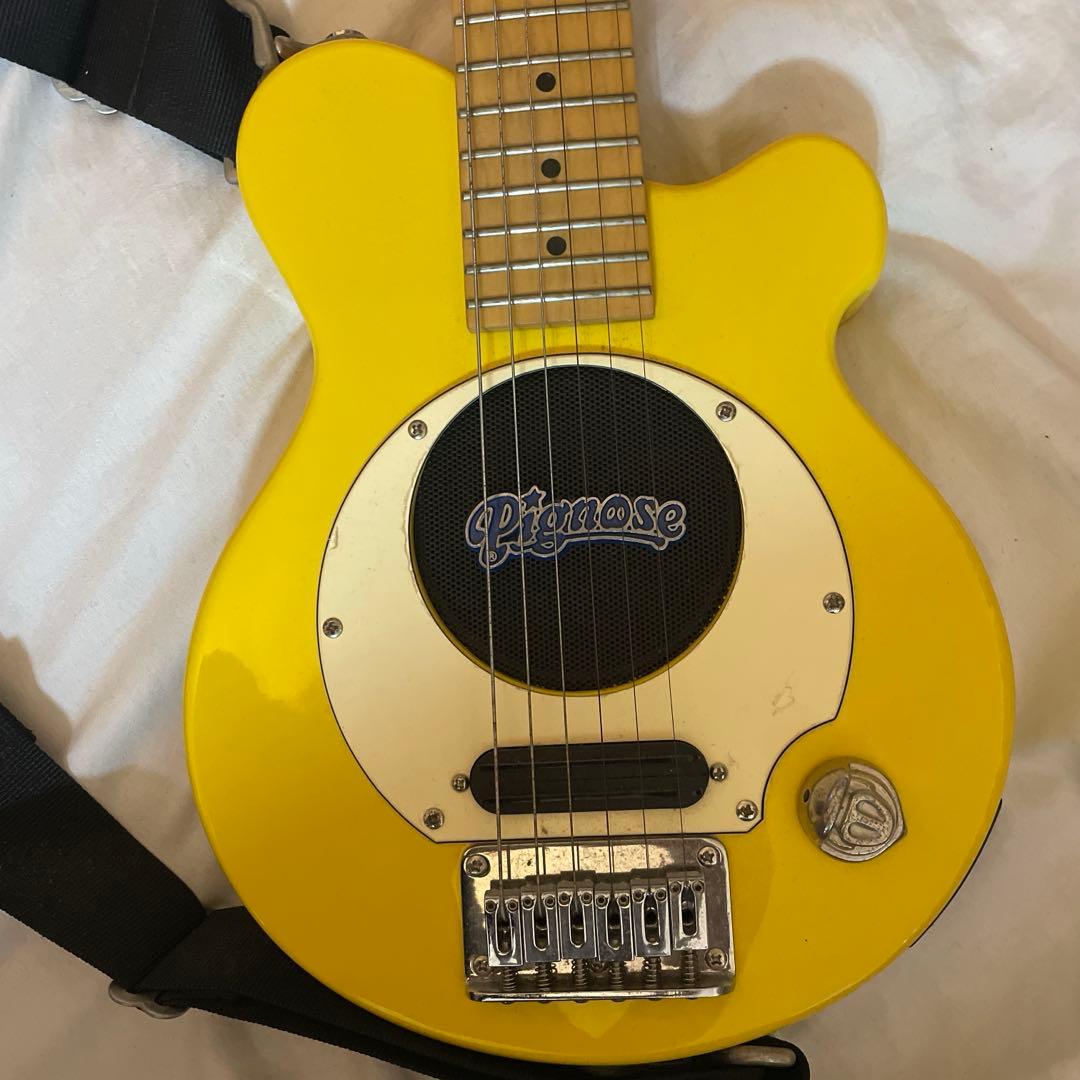 pignose イエロー　ミニエレキギター