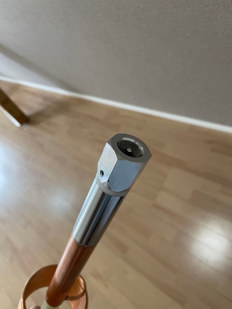 オーダー ハンドメイド21MHzアンテナ 銅製 ほぼ新品 モービルアンテナ