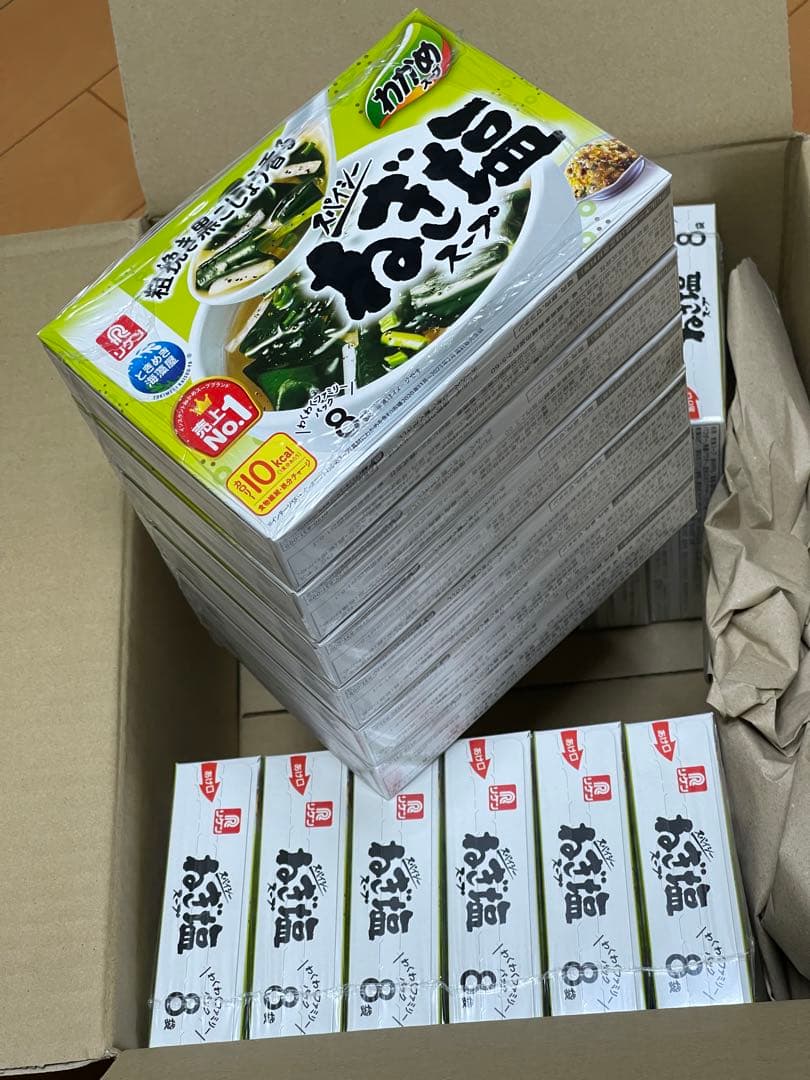 理研ビタミン ねぎ塩スープ 8食入り わかめ 18箱