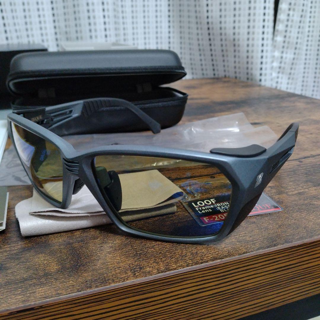 ZEQUE 偏光グラス LOOF F−2050 ゼクー ルーフ イーズグリーン