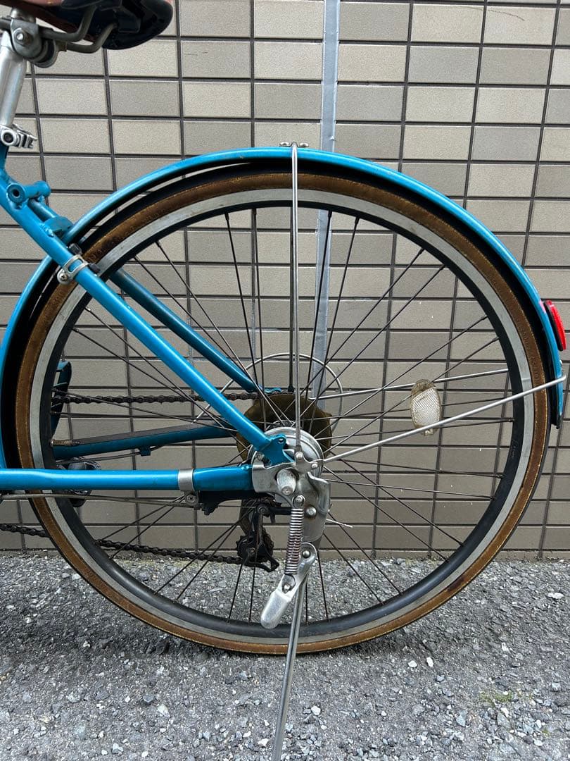 ブリヂストン　マークローザ　7s 青 クロスバイク　自転車　カゴ　受取方法注意