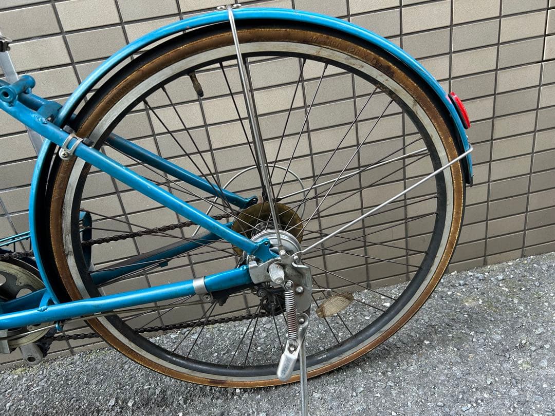 ブリヂストン　マークローザ　7s 青 クロスバイク　自転車　カゴ　受取方法注意