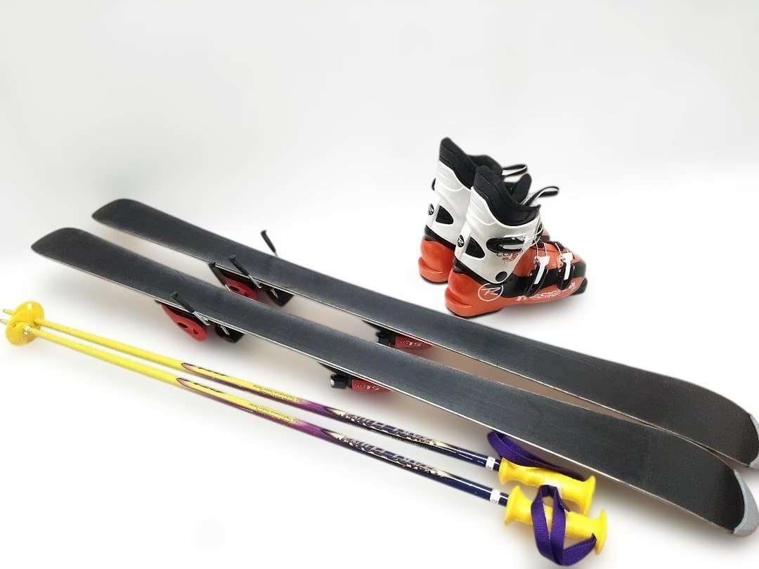 ジュニアスキー4点セット HEAD 117cm ロシニョールブーツ 22cm