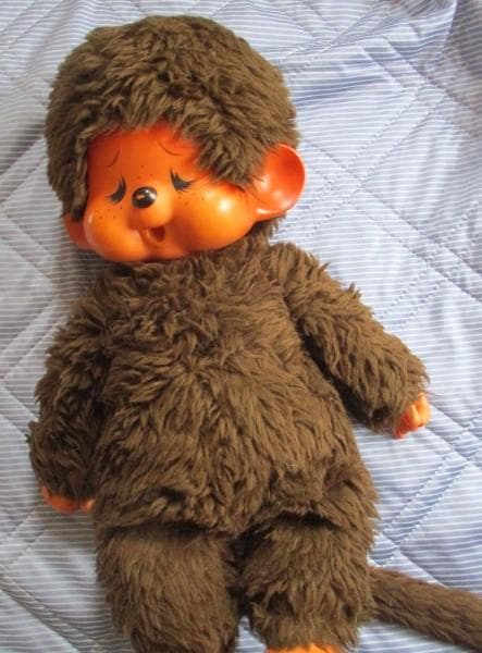 モンチッチ　ぬいぐるみ２体 セキグチ　泣き顔 赤いスタイ　男の子 BIGサイズ