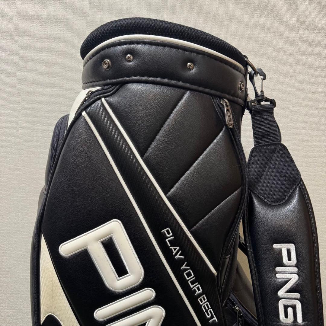 PING ピン キャディバッグ ゴルフバッグ ブラック 9型
