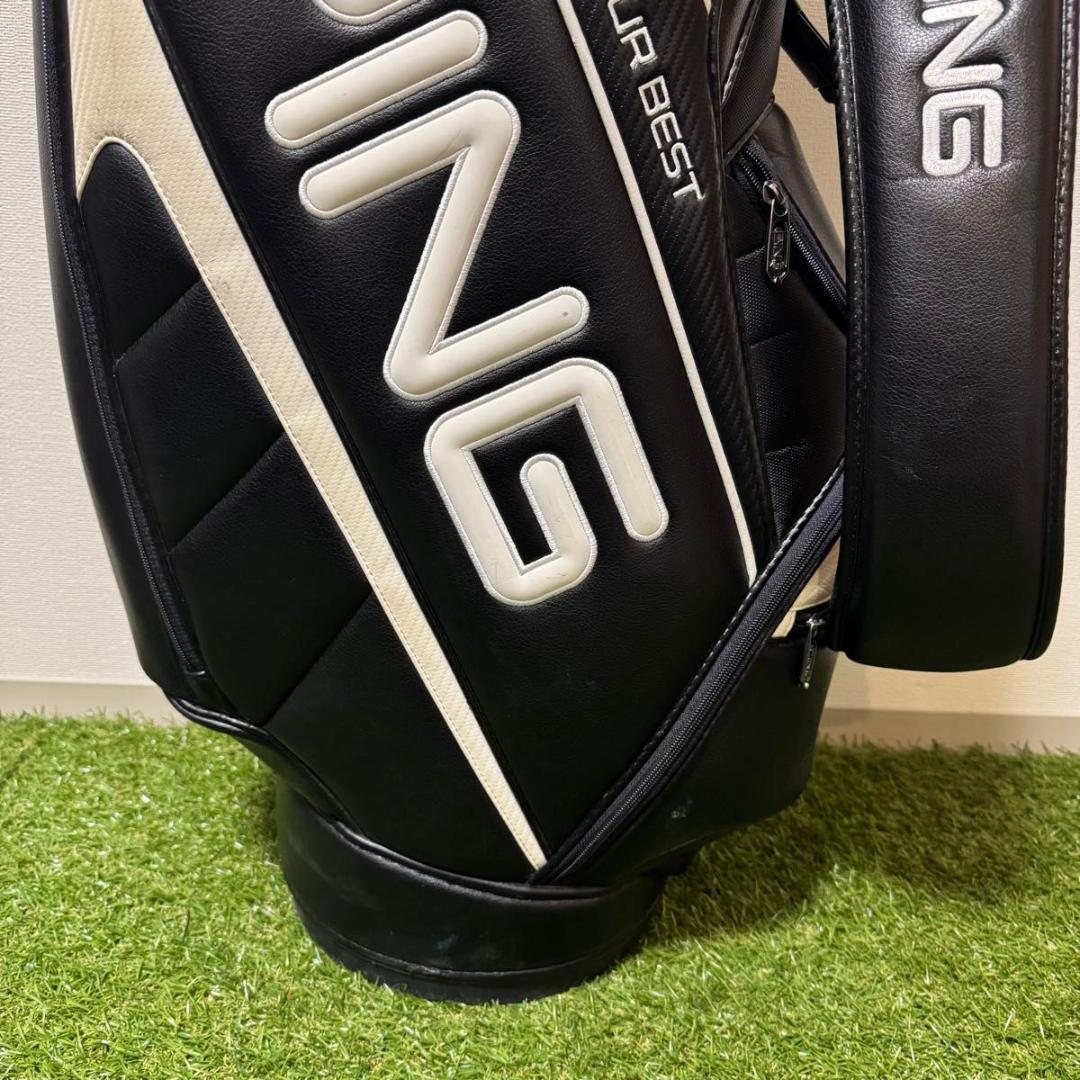 PING ピン キャディバッグ ゴルフバッグ ブラック 9型