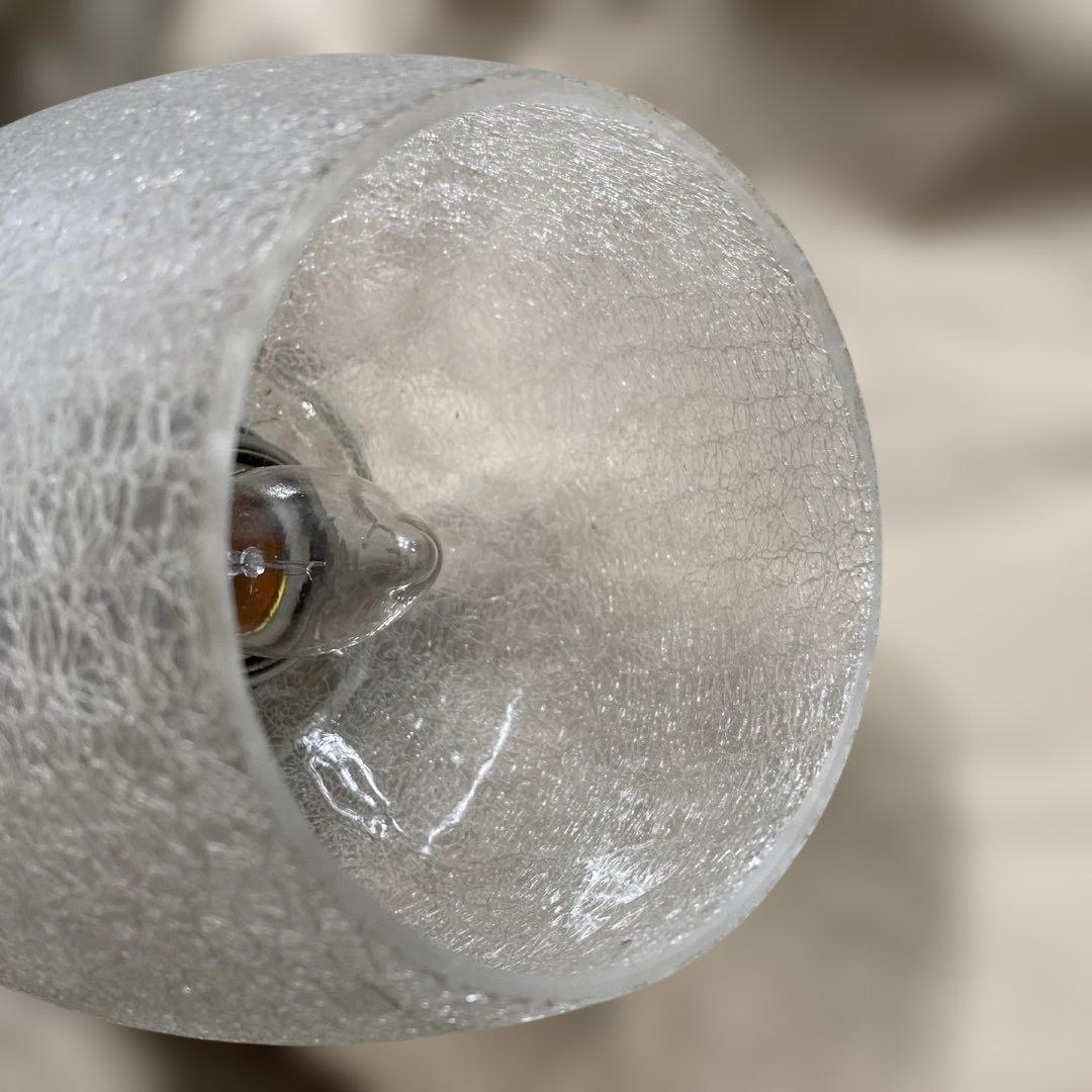 70s 和ヴィンテージ　昭和レトロ　ミッドセンチュリー　ガラス照明　壁付けライト