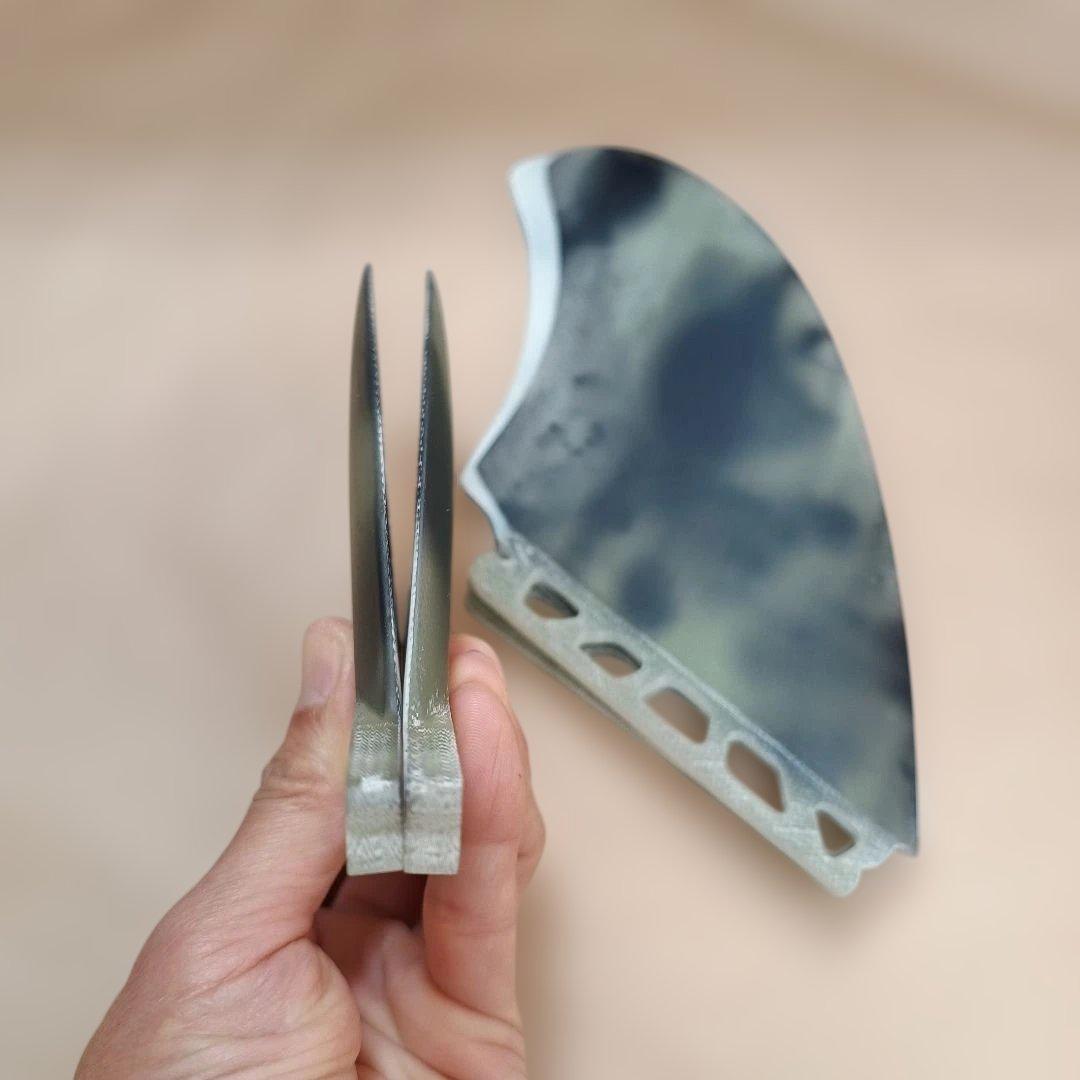 マチャドクワッド系　アートグラス仕様　クワッドフィン　フューチャーフィン対応