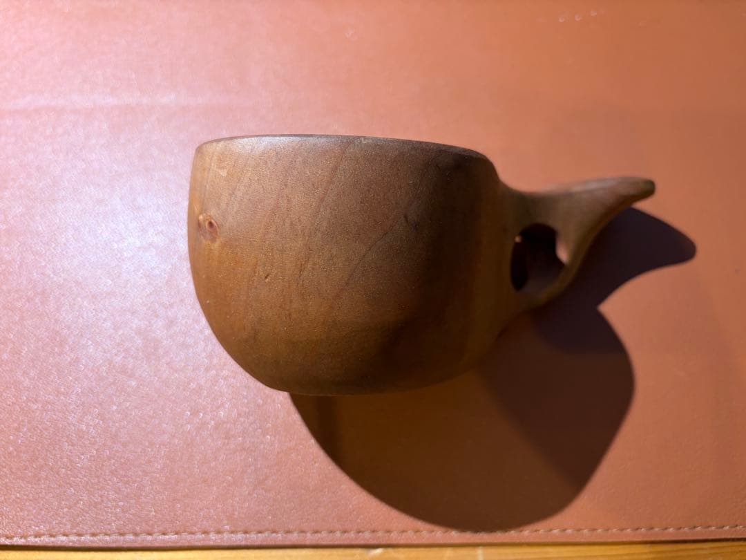 パッカタイデ ククサ 160ml 未使用 胡桃オイル オーロラ木目Marko刻印