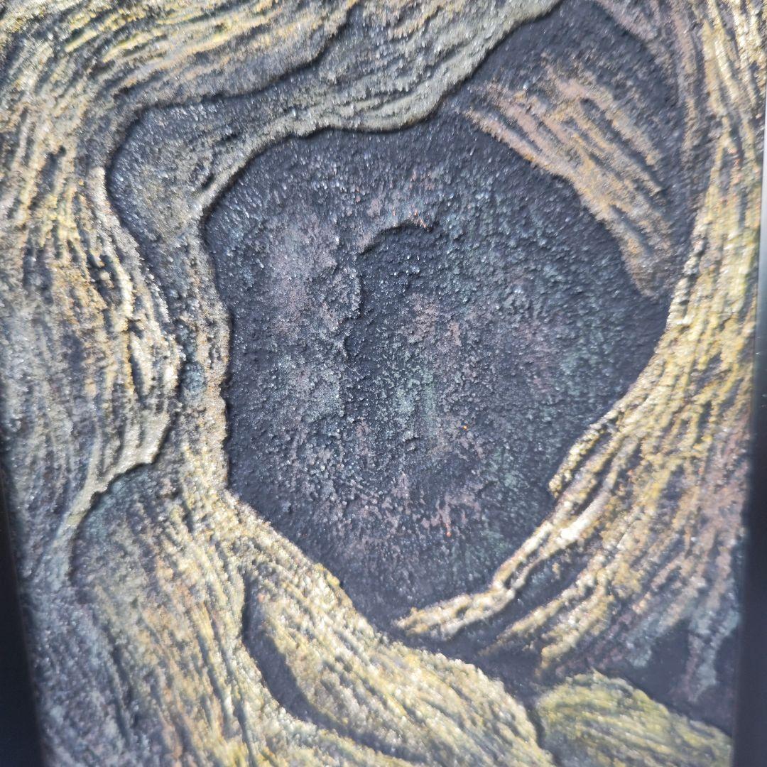 新堀菜生「棲家」M4号日本画、九段耀画廊出品作