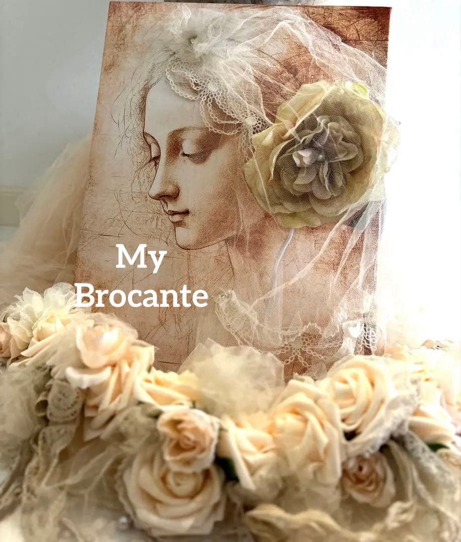 Veiled Bride – Collage Art.