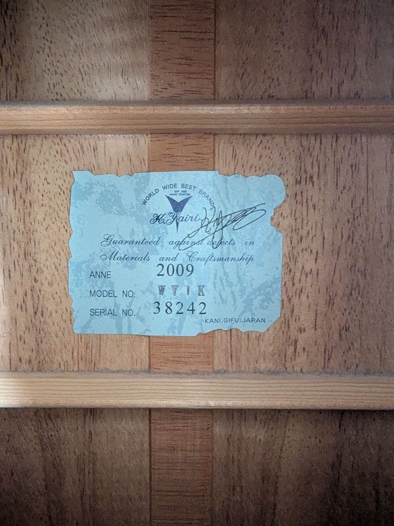 状態良好 k.yairi 2009 WY1K アコースティックギター