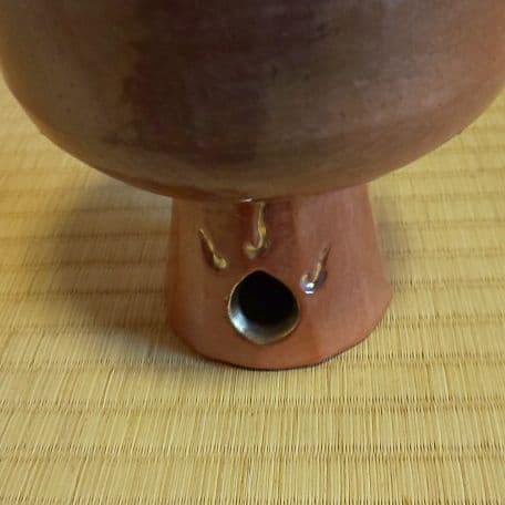 A 101 抹茶碗 赤楽 馬上杯 ・楽入作 ( 未使用品 )