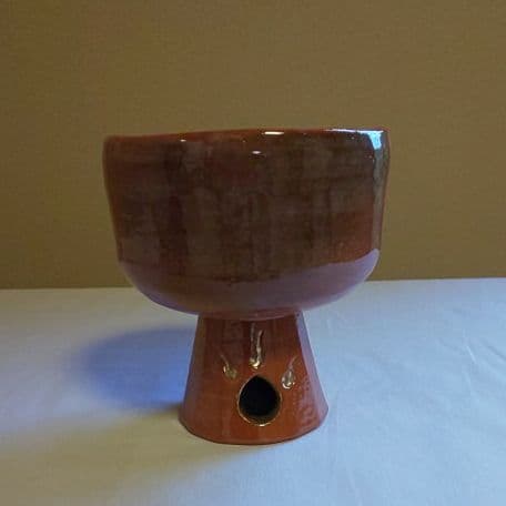 A 101 抹茶碗 赤楽 馬上杯 ・楽入作 ( 未使用品 )