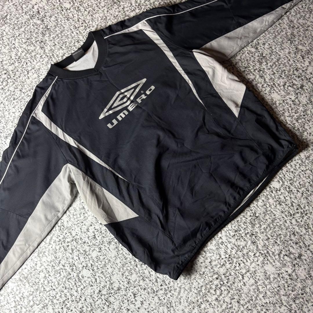 【グッドレギュラー】UMBRO ビッグロゴ　ナイロンピステ メッシュ　ジャージ
