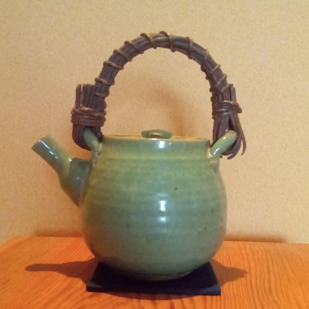 法勝寺焼　(初代　斗一)造　急須