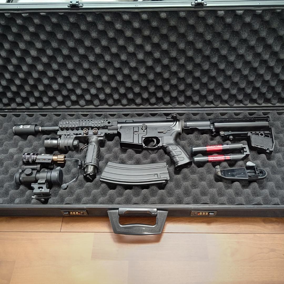 東京マルイ　エアガン M4 A1 フルカスタム 9.6V仕様 強化スプリング