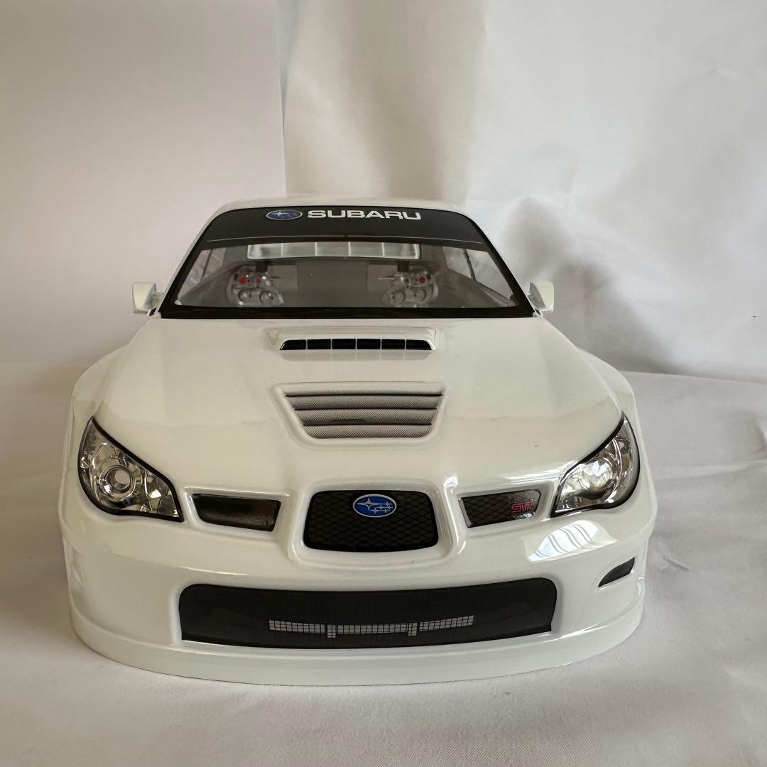 タミヤ ラジコン RC スバル インプレッサ 塗装済 スペアボディ 白 1/10