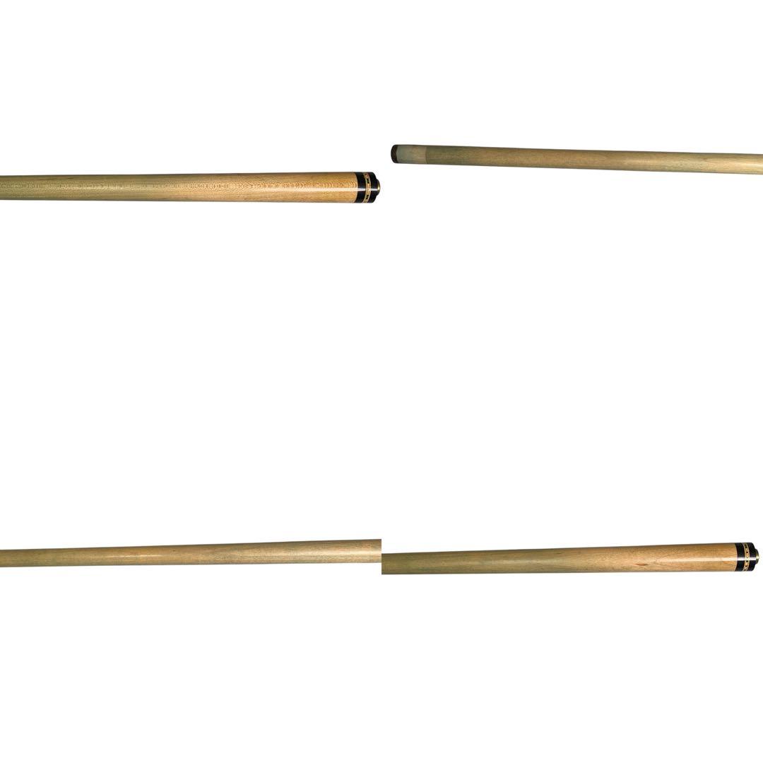 【良品】ビリヤード　プレイキュー　4剣貝装飾　木目調　バット　シャフト　ケース付