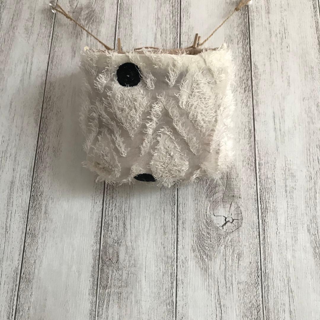 フクモモポーチ　北欧ドットシフォン