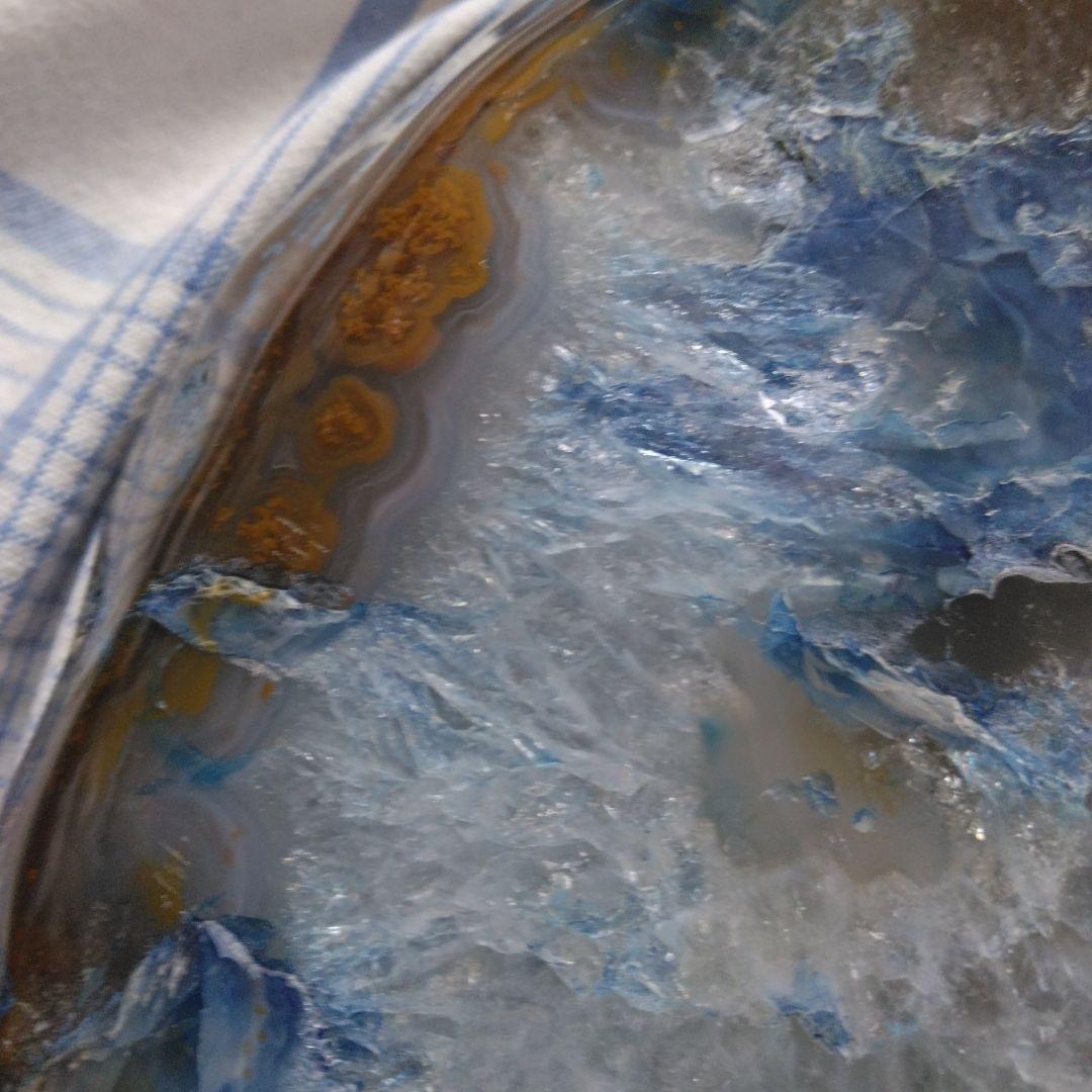 青瑪瑙ドーム、原石、ジオード、開運、縁起物、観賞石、パワーストーン、厄除け、石