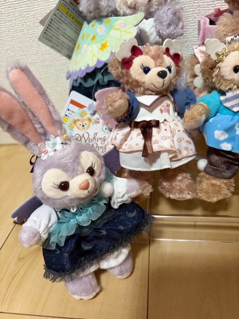 ディズニー ウィッシングウィングス ぬいぐるみ バッジ 文具 8点セット