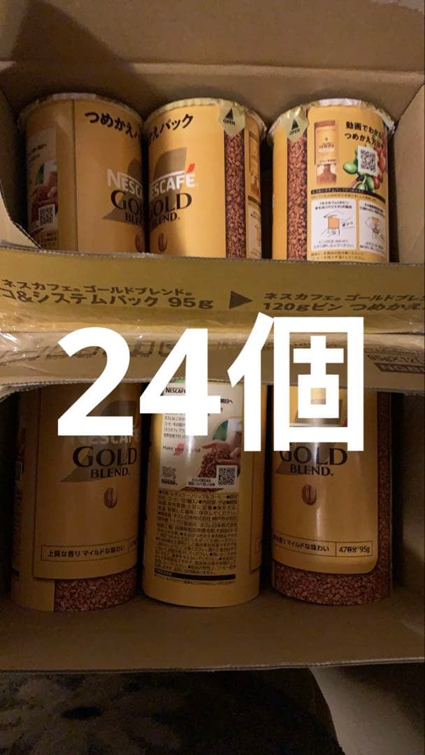 ネスカフェ ゴールドブレンド エコ＆システムパック 95g ❌24個