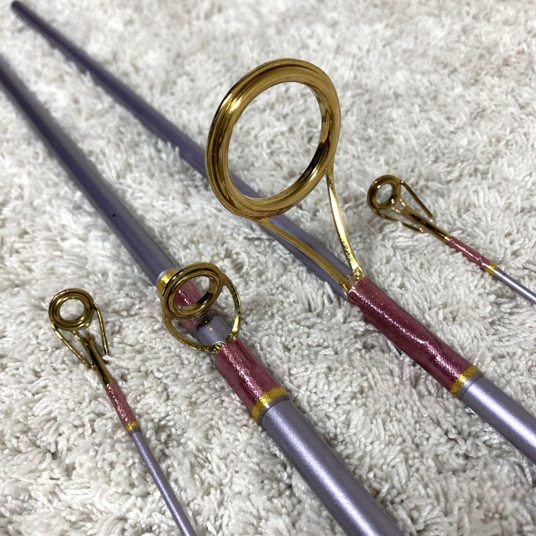 ケンクラフト　ロッド2本　ベイト　スピニング　ルアー竿　バス釣り　紫　パープル