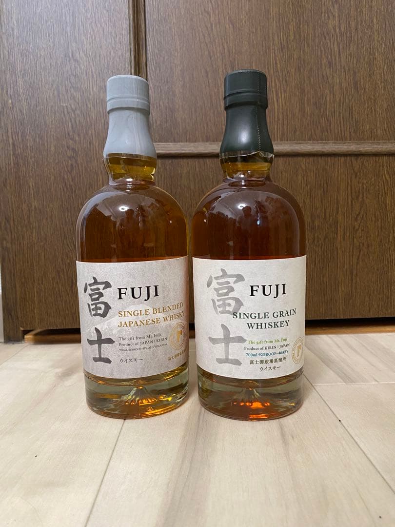 旧ラベル　富士シングルブレンド・シングルグレーンウイスキー