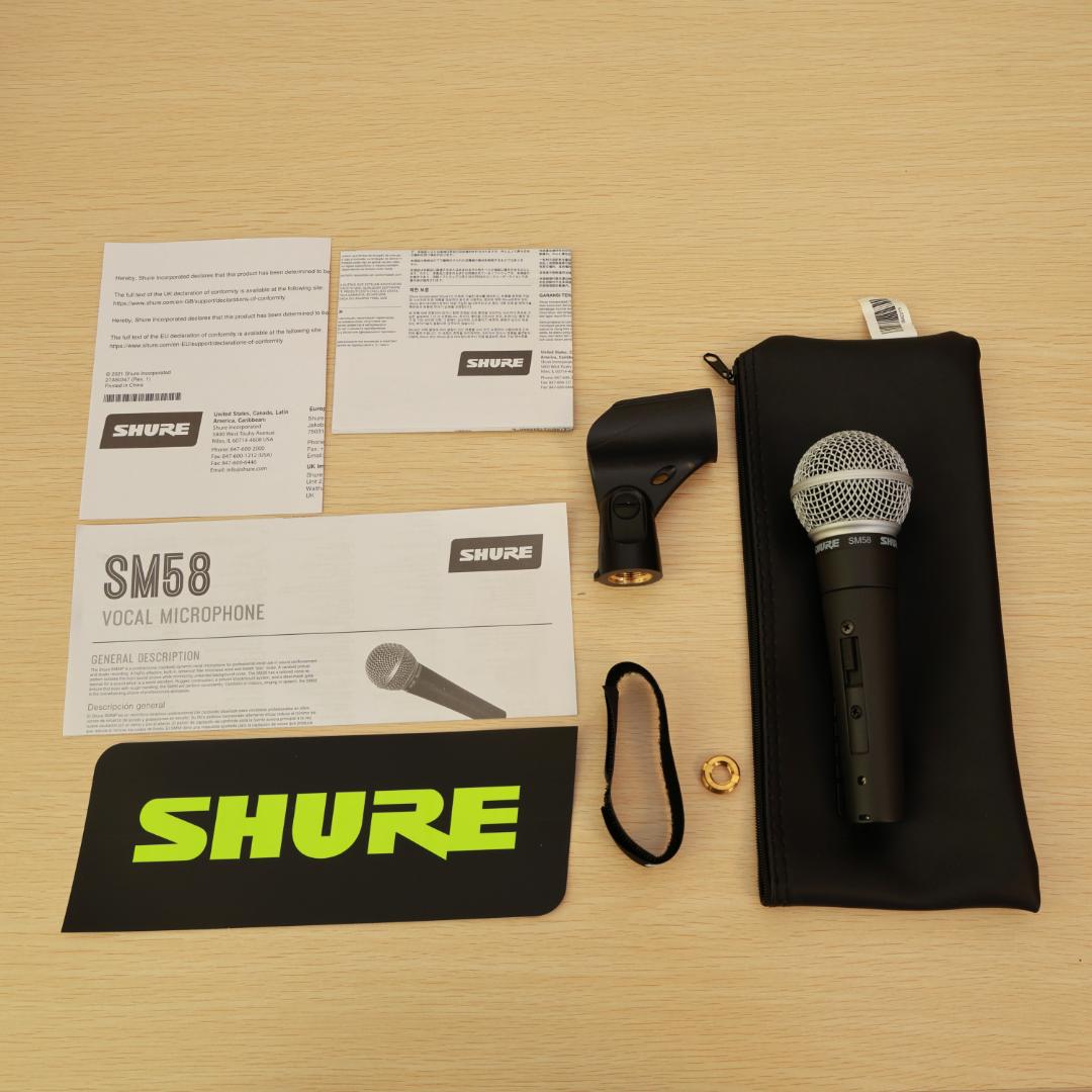 SHURE SM58-S ダイナミックマイク（スイッチ付き）