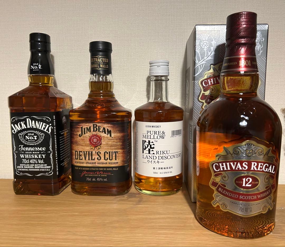 ウイスキー　4本　まとめ売り