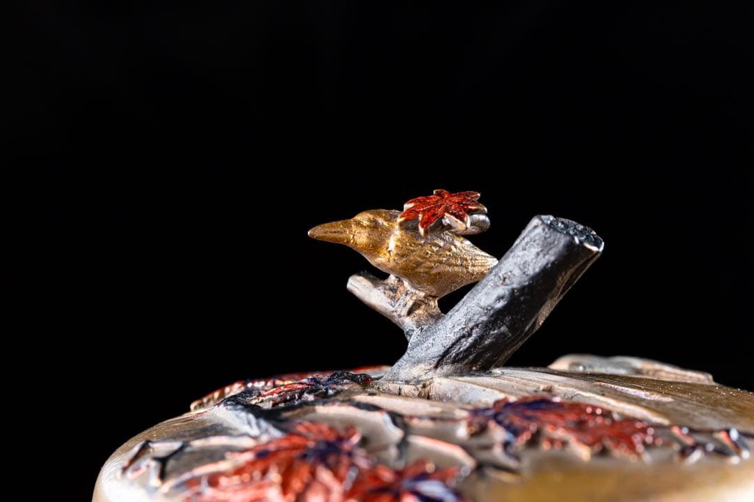 香炉 宮部篤良 大日本京都住 一光堂 花押 象嵌細工 明治期 時代物 古美術