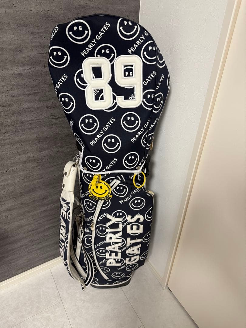 PEARLY GATES スマイリーフェイス スタンドバッグ 89