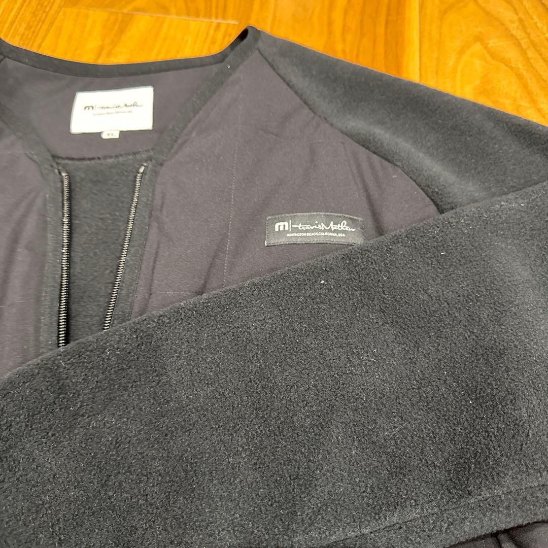 travismathew 黒 XL ジップ　フリースジャケット
