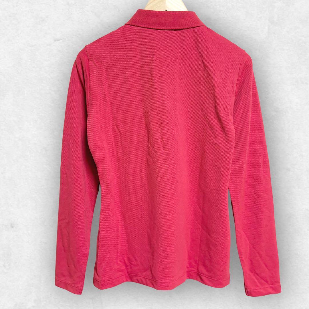 【新品】JUN&ROPE ポロシャツ 長袖 ゴルフ ウェア UVカットM 赤