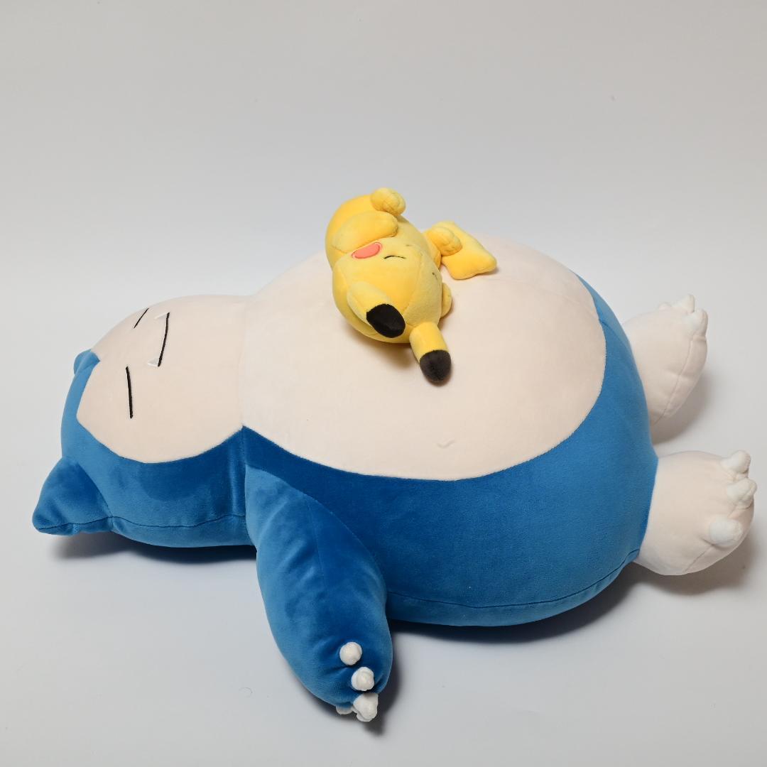 もっちりぬいぐるみ Pokémon Sleep おやすみカビゴン&ピカチュウ