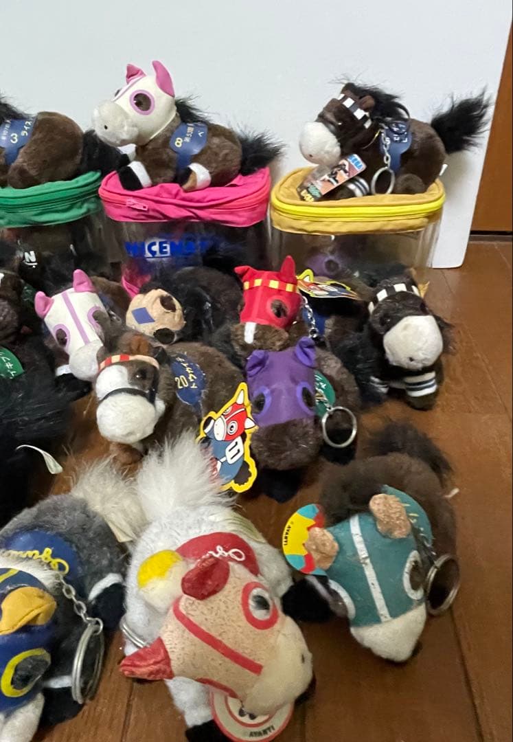 競馬　ぬいぐるみ　キーホルダー　4S.5S まとめ売り オグリキャップ