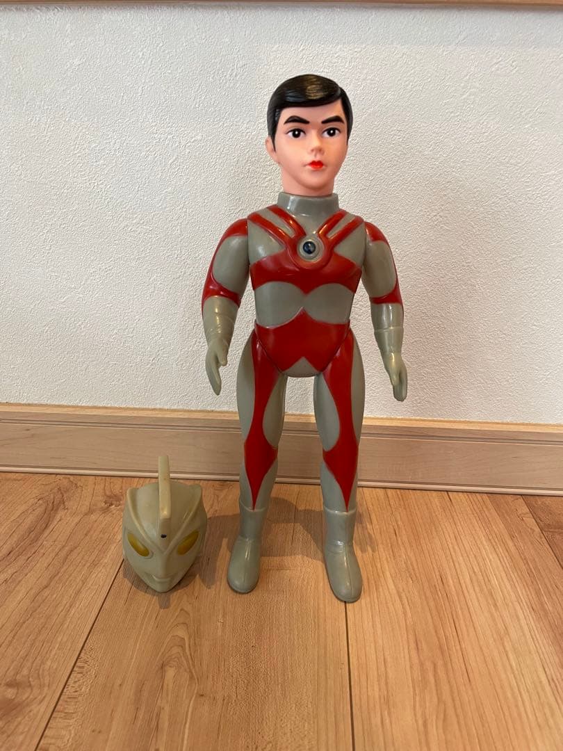 当時物　【ウルトラマンエースA 】面取れ　マスク取れ　ソフビ　ブルマァク