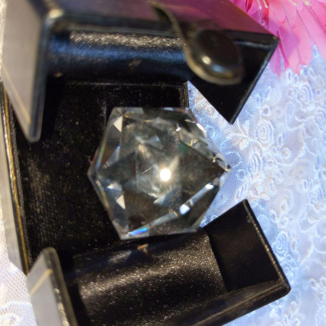 正二十面体 クリスタル水晶 4cm プラトン立体 神聖幾何学