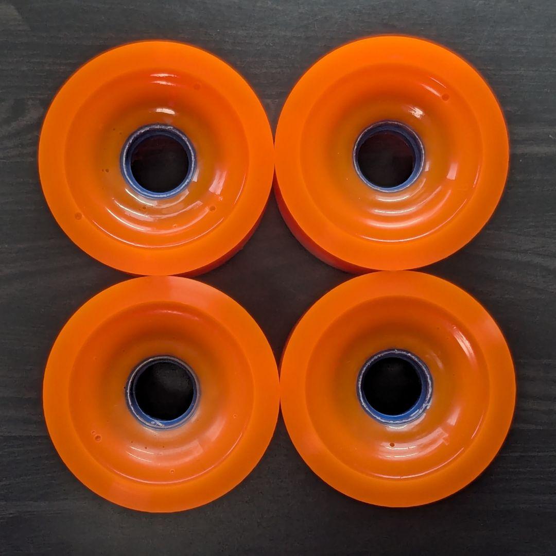 オランガタン インヒート 75mm 80a ロングボードウィール オレンジ
