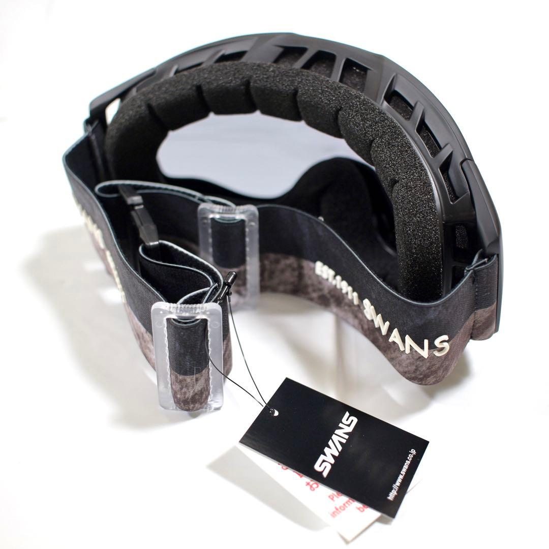 【新品未使用】 SWANS ゴーグル スモークブラック　スノーボード　ブラック
