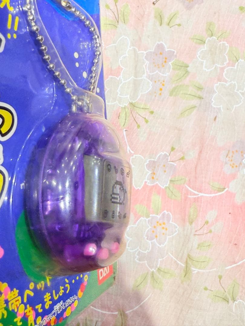 【動作確認済】海で発見！！たまごっち 透明(パープル)