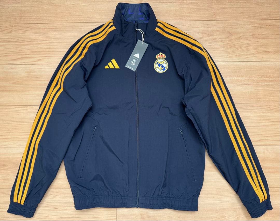 新品 アディダス レアルマドリード アンセムジャケット リバーシブルジャケット