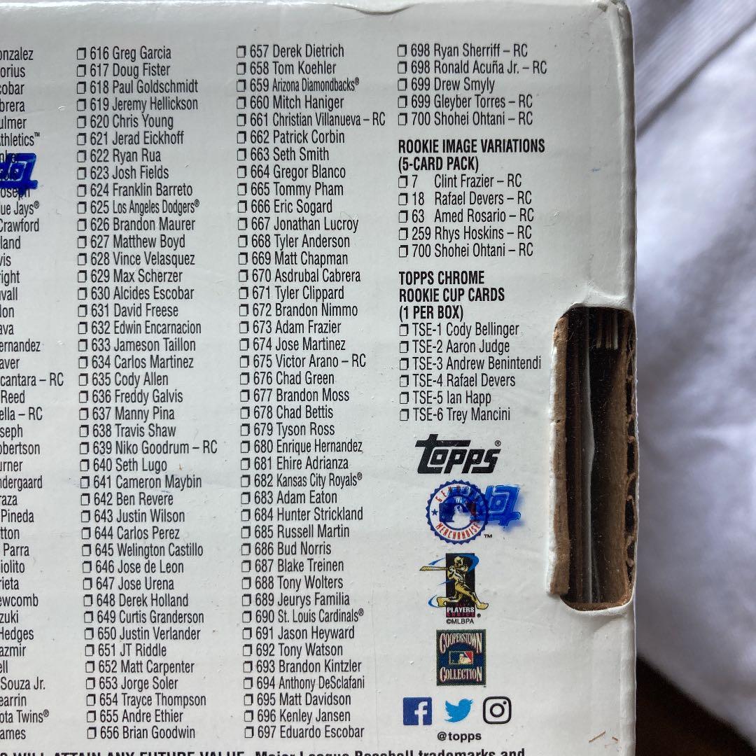 Topps メジャーリーグ 野球カード コンプリートセット2018年 大谷翔平