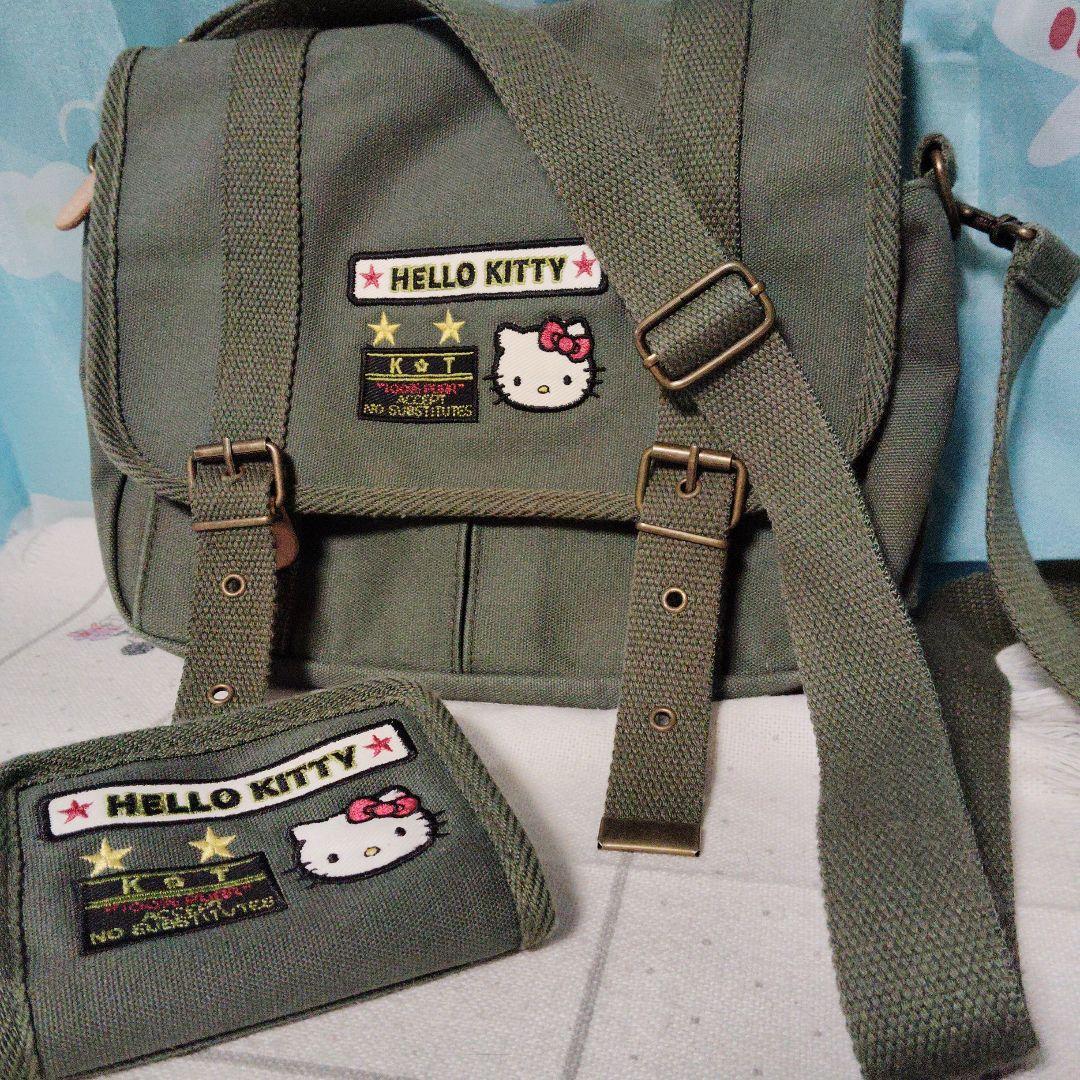 キティ ショルダー モスグリーン 1999年 バッグ　ミリタリー アーミー 財布